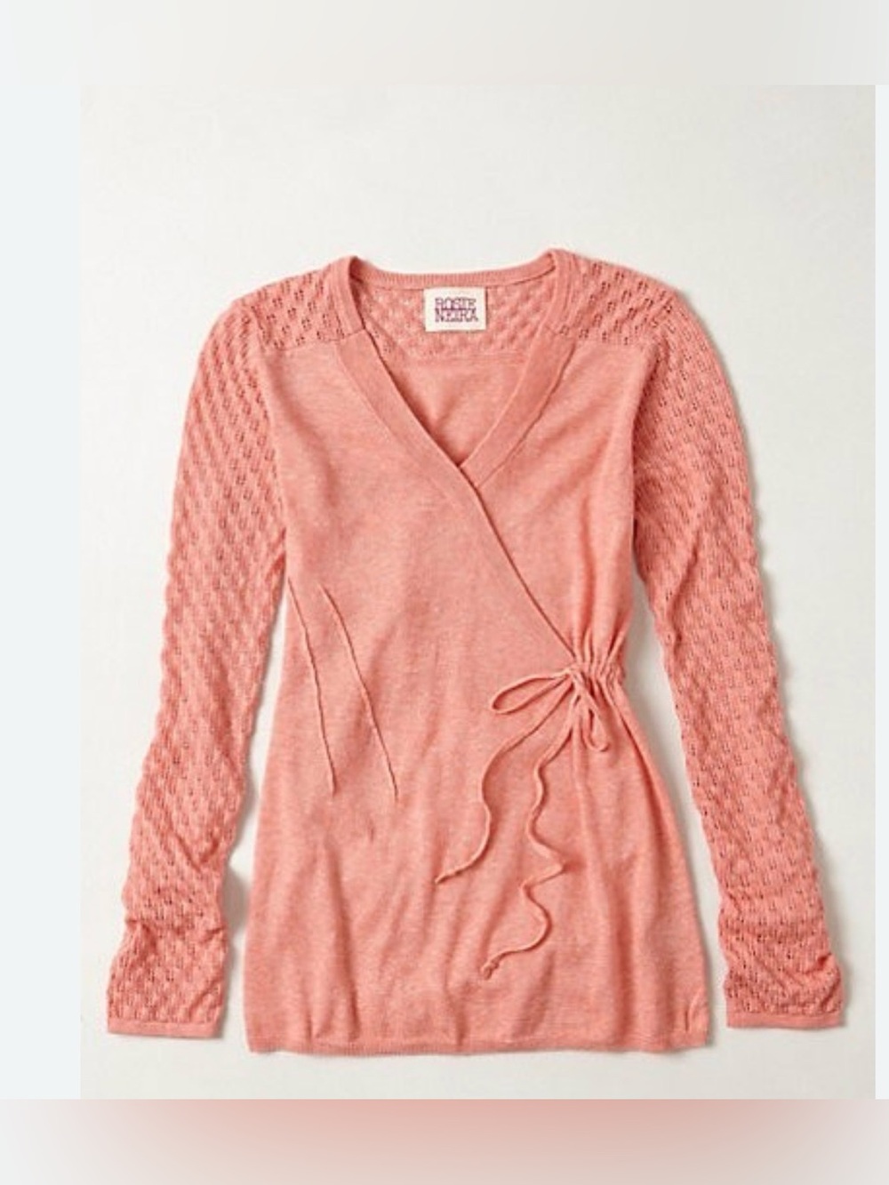 Anthropologie Rosie Neira Textured Twist Pullover Sweater